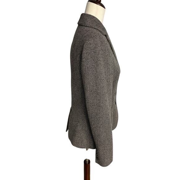 Signature by Larry Levine black white patterned lined blazer women's size 4 - Picture 2 of 7